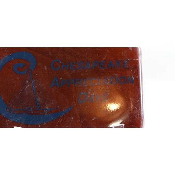 Belt Buckle Chesapeake Appreciation Days Wooden Vintage Buckle 1970s - Picture 2 of 3